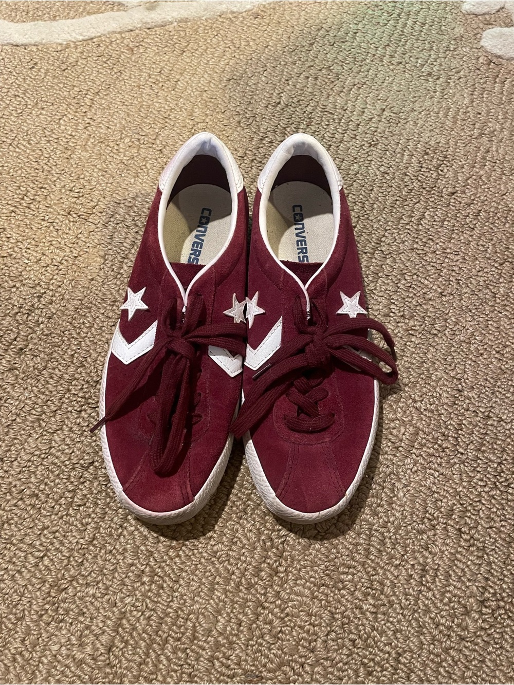 Converse Women’s Maroon Suede One Star Sneakers